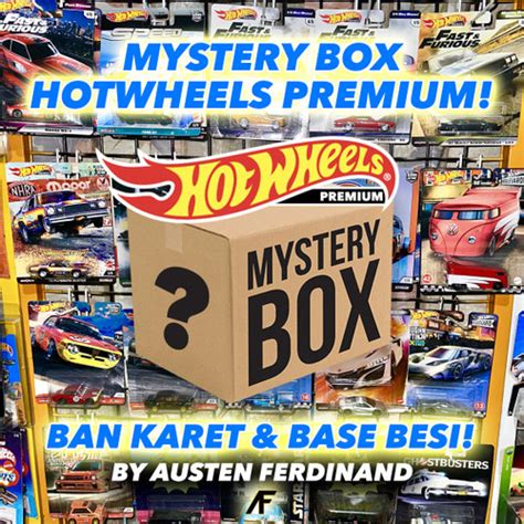 Jual MYSTERY BOX HOT WHEELS PREMIUM REAL CAR BAN KARET BASE BESI BY AUSTEN Kota Denpasar