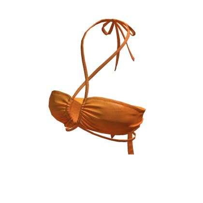 BB Orange Summer Vibes Beach Bikini Halter Top Roblox