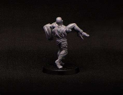 Brother Vinni Miniatures Walking Mummy Carrying Naked Egyptian Girl Figures For Sale