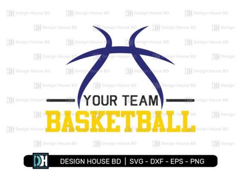 Basketball Svg Cut File Eps Png Dxf Graphic By Designhouseart Bd