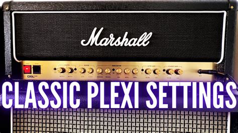 Marshall DSL100HR Classic Plexi JCM 800 Settings YouTube