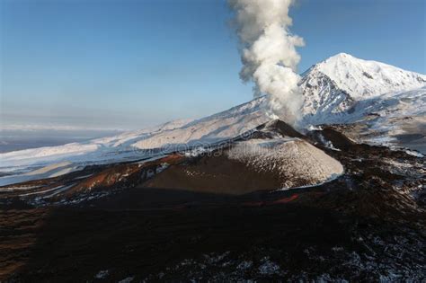 Volcanic Landscape Beautiful Eruption Volcano Kamchatka Peninsula