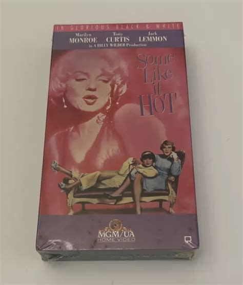 Some Like It Hot Vhs Marilyn Monroe Jack Lemmon Tony Curtis Billy Wilder New Picclick Uk