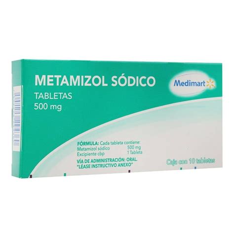 Metamizol S Dico Medimart Mg Caja Con Tabletas Walmart