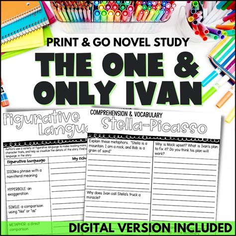 The One And Only Ivan Novel Study Print And Digital Curious Classroom