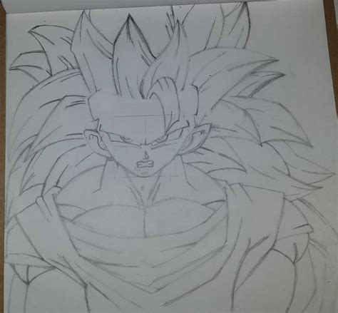 Super Saiyan 3 Goku Drawing by nitinrajput90 on DeviantArt