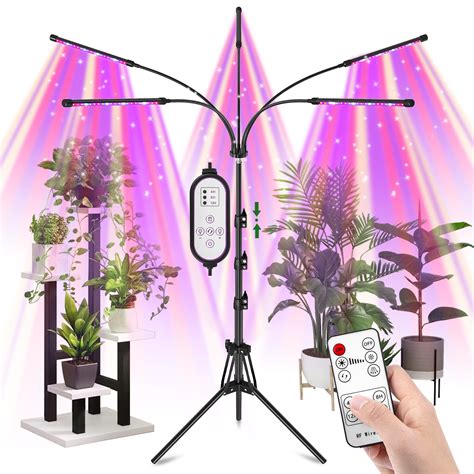 Grow Lights For Indoor Plants 5 Heads Red Blue White Full Spectrum Plant Light Indoor Grow Lamp