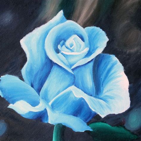 Blue Rose | Flower painting, Amazing art painting, Blue rose