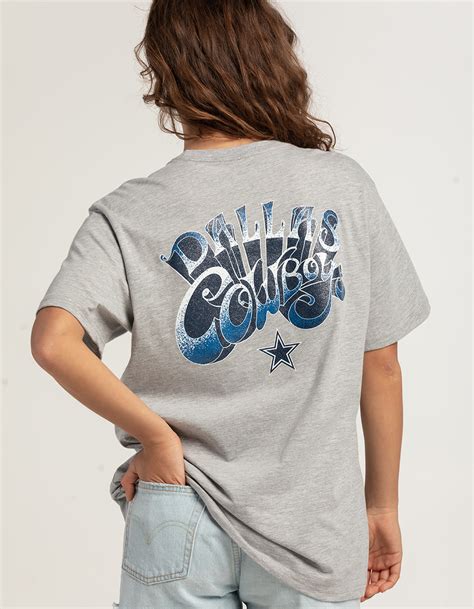 Lauren James Dallas Cowboys Womens Tee Heather Gray Tillys