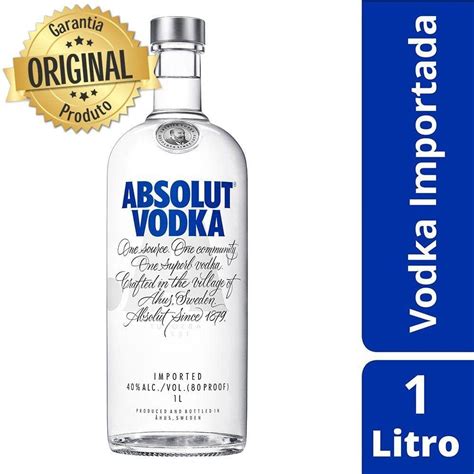 Absolut Vodka Litro Pontofrio