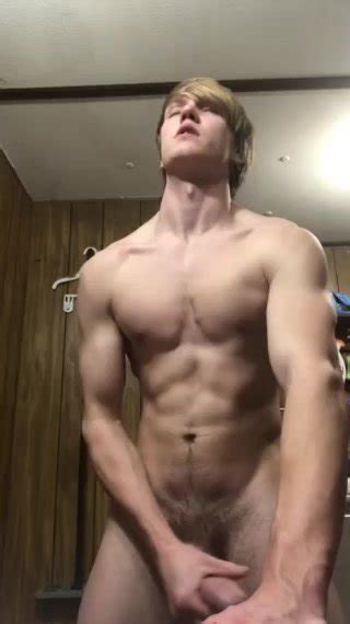 Webcam Blonde Guy Knocking One Out ThisVid