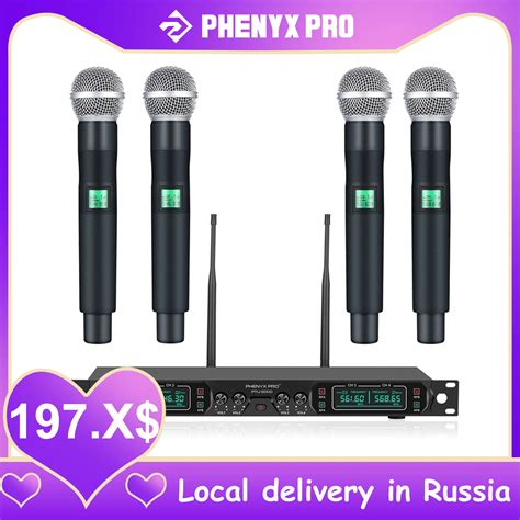 Phenyx Pro ensemble émetteur et récepteur de Microphone sans fil UHF