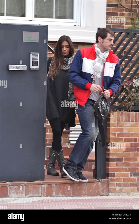 Real Madrid Goalkeeper Iker Casillas And His Girlfriend Sara Carbonero