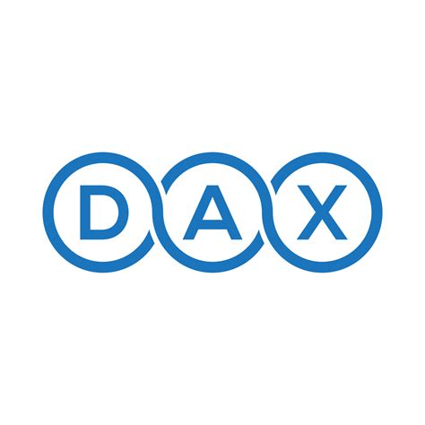 Dax Letter Logo Design On Black Backgrounddax Creative Initials Letter