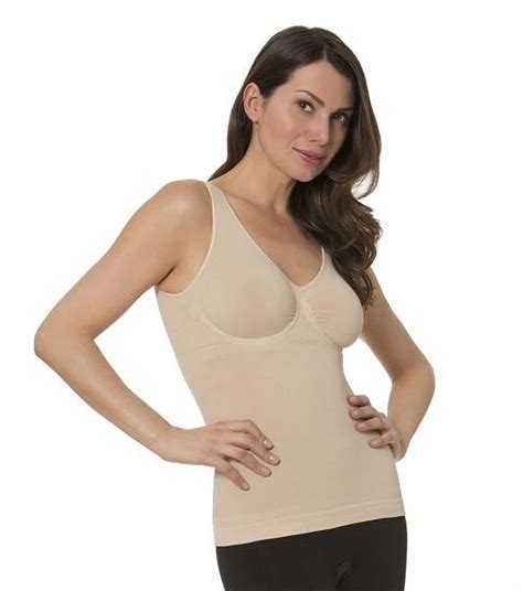 Aha Moment By N Fini Women S Plus Tank Top Shapewear Non Padded Underwire Bra X X Nude