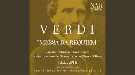 Requiem Igv 24 Vi Sequence Quid Sum Miser Maria Caniglia Beniamino Gigli Ebe Stignani