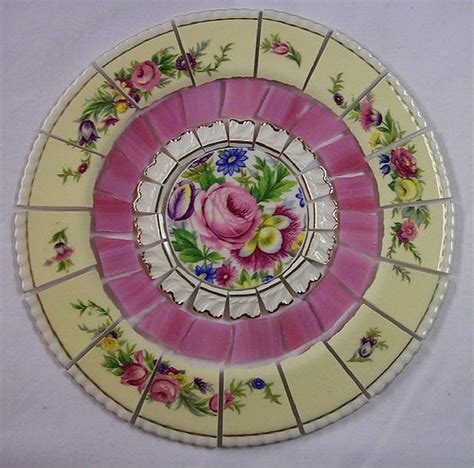 8 14 China Mosaic Tile Set Shabby Pink Rose Florals Flickr