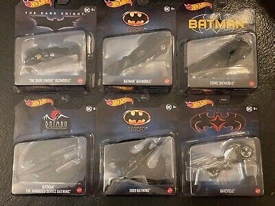 Hot Wheels Premium Dc Batman Complete Set Of Vehicles Hard To Find