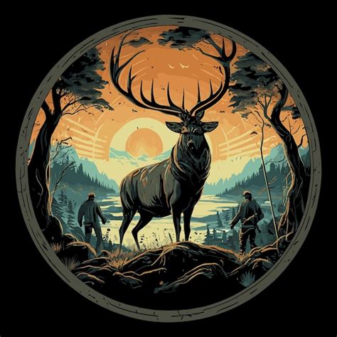 Premium Vector Deer Hunting Tshirt Design