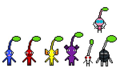Some Pikmin Pixel Art I Made Rpikmin