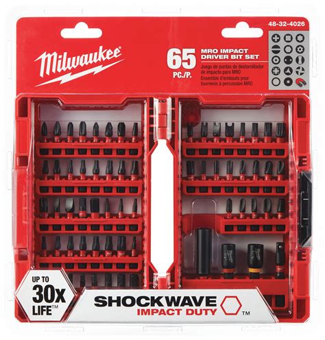 Milwaukee Screwdriver Bit Set In Hex Shank Size H