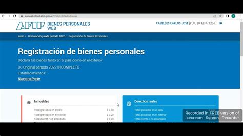 Afip Bienes Personales Explicacion de como hacer declaración jurada