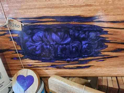 Stunning Sydney Bluegum Purple Resin Board Woodpatch House And Garden