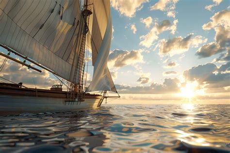 Labor Day Sailing Premium Ai Generated Image
