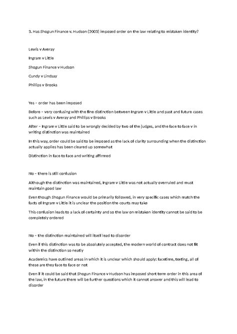 mistaken identity shogun  finance effect  shogun finance