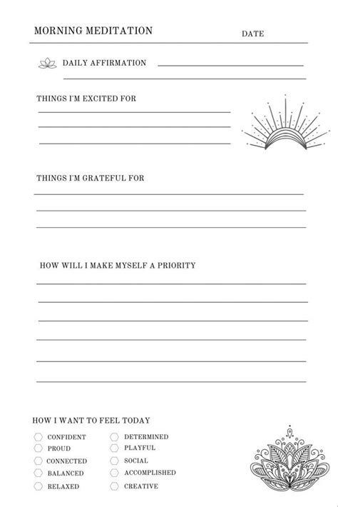 Diy Meditation Template