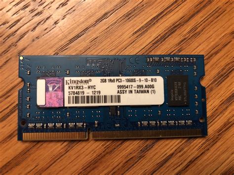 Kingston Gb So Dimm Rx Pc S Ddr Ram Laptop Memory Kv Rx Hyc