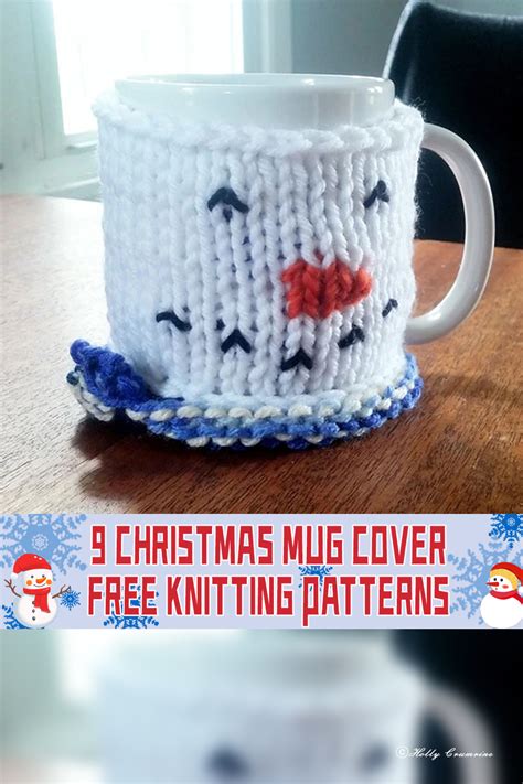 9 Christmas Mug Cover Knitting Patterns Free
