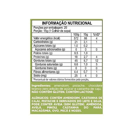 Pasta de Mix de Nuts Pistache Zero Açúcar Naked Nuts 300g Meu Mercado Fit