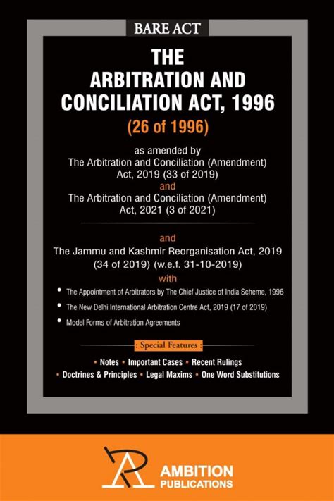 Ambition S Arbitration And Conciliation Act • Allied Book Company