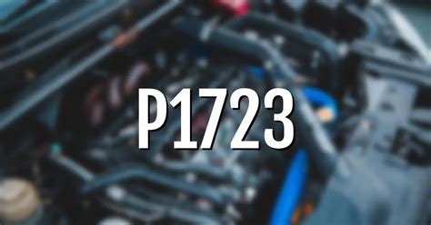[SOLVED] P1723 Code: Fix Automatic Transmission Control Relay Stuck On ...
