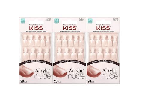 KISS Acrylic Nude French Nails KAN PACKS Walmart