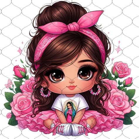 Chibi Cute Latina Baby Girl Png Png Latina Princess Clipart Hispanic Girl Png Chibi Girl
