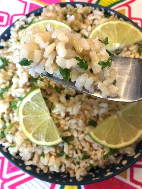 Instant Pot Cilantro Lime Rice White Or Brown Melanie Cooks