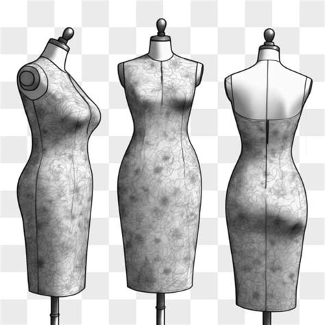 Download Elegant Floral Dress Form Display Sketches Online Creative