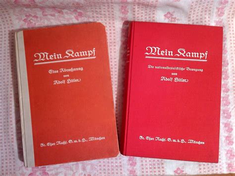 Germanmilitariaww2 Mein Kampf 1925 And 1927 By Adolf Hitler First