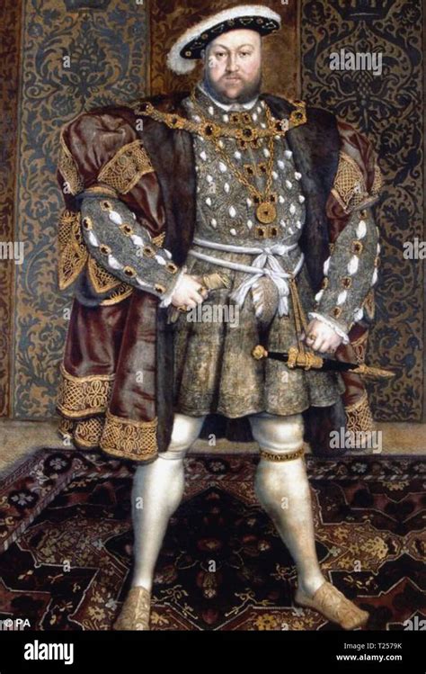 Portrait From Henry Viiis Tudor Court Stock Photo Alamy