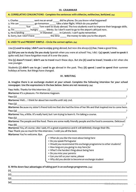 Free 9th Grade English Worksheets