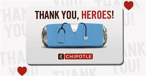 Free Chipotle Burritos For Healthcare Workers