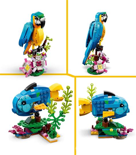 Lego Creator 3-in-1 Exotic Parrot Toy Set 31136 | Harrods UK