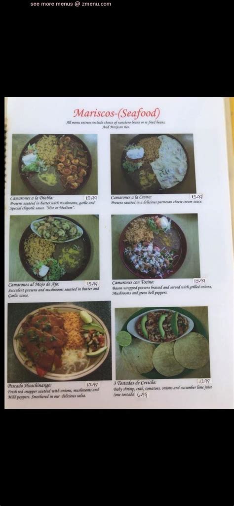 Online Menu Of Sergios Mexican Restaurant Restaurant Irrigon Oregon