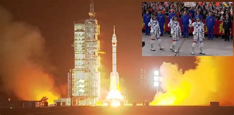 China S Shenzhou Mission Three Crew Launches To Tiangong Space Station