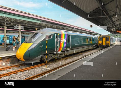 New inter city train operated by Great Western Railway in Swansea ...