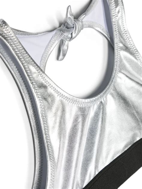 Andorine Metallic Finish Bikini Silver FARFETCH