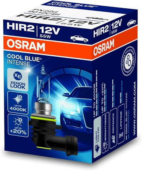 Amazon.com: OSRAM HIR2 (9012) PX22d 12V 55W COOL BLUE INTENSE Bulb ...