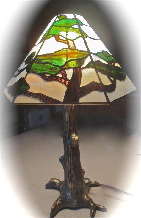 Stained Glass Tree Lamp By Gayle Thompson In Midland Ontario